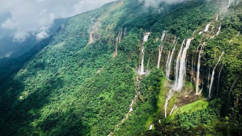 Seven Sisters Waterfall (Top Places to Visit in Meghalaya)