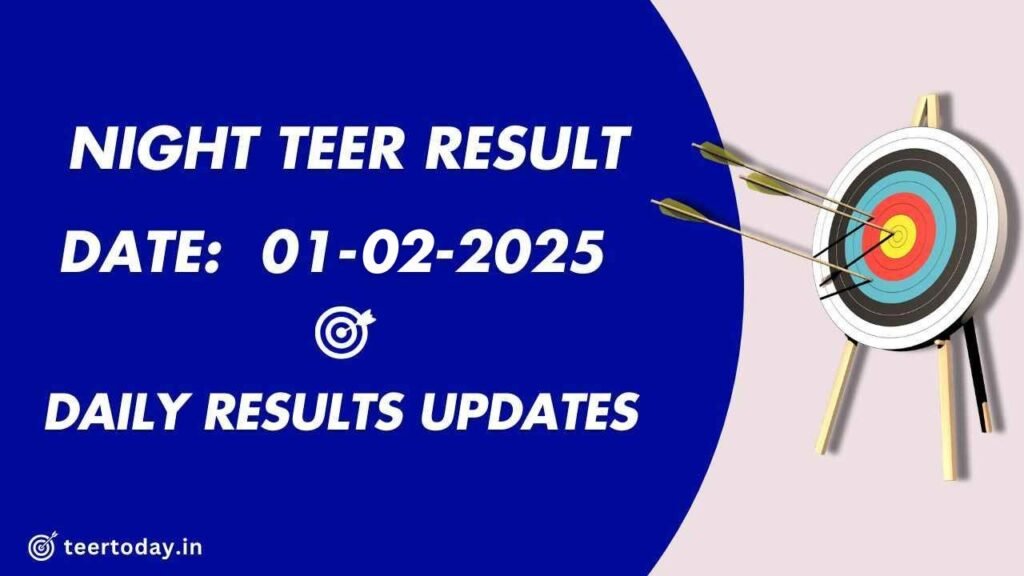 Teer Shillong Night Result 01-02-2025