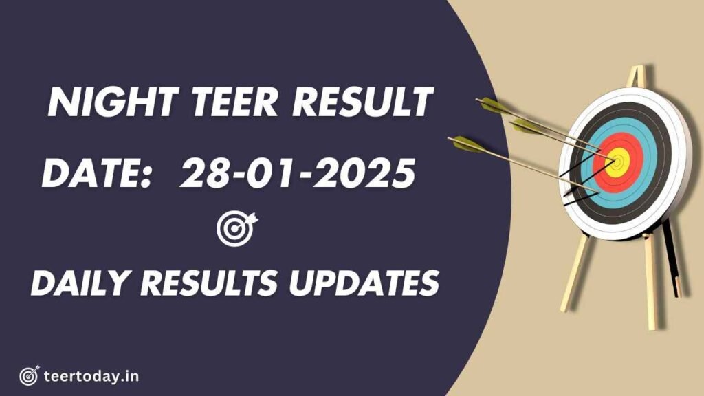 Shillong Teer Counter Results 28-01-2025