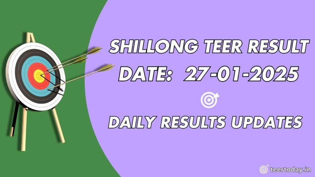 Shillong Teer Hit Number 27-01-2025