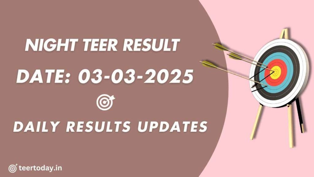 Night Teer Result Charts