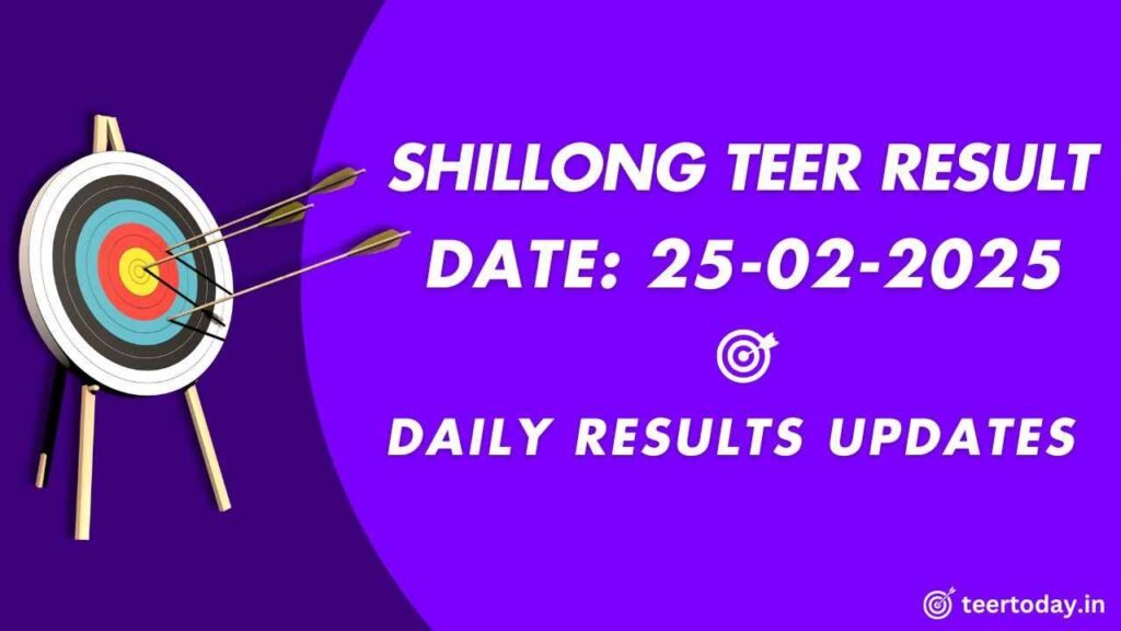 Shillong Teer Number Today
