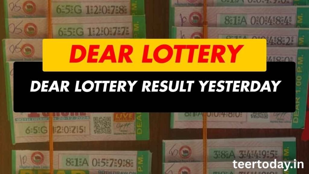Dear Lottery Result Yesterday