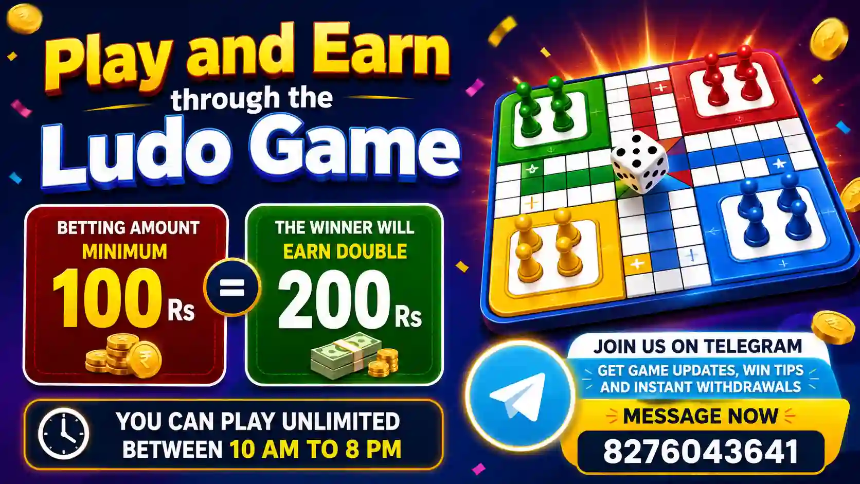 Play Ludo Game and Earn